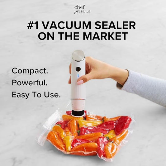Chefilla Portable Vacuum Food Sealer with 30 Bags