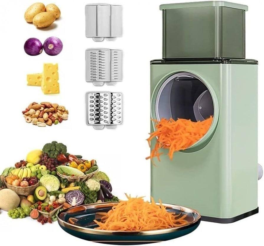 Chefilla 5-in-1 Vegetable & Fruit Cutter – Manual Chopper with Steel Blades