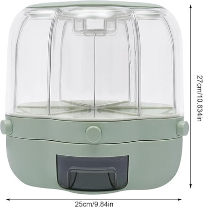 Chefilla 360° Rotating Rice Dispenser – 7L Dry Food Storage Container