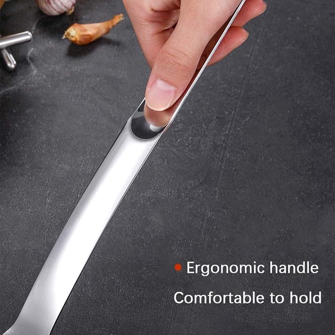 Chefilla Stainless Steel Oil Separator Ladle – 304 Grade Soup & Gravy Fat Skimmer Spoon for Healthy Cooking