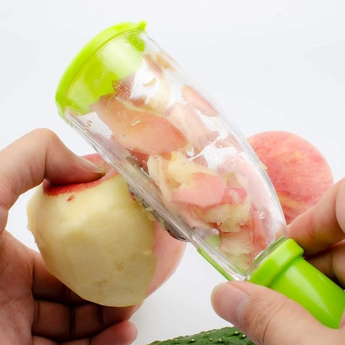 Chefilla Stainless Steel Vegetable Peeler with Container