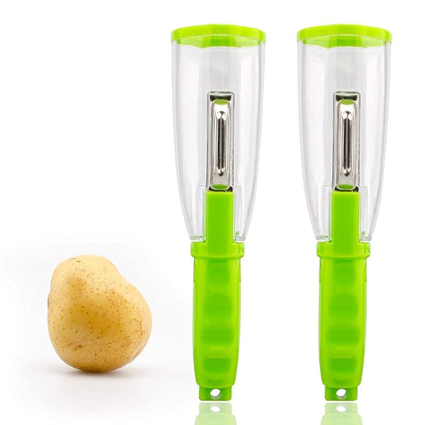 Chefilla Stainless Steel Vegetable Peeler with Container