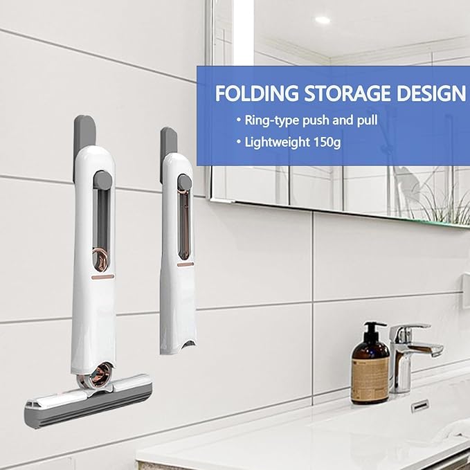 Chefilla Portable Mini Mop – Quick & Easy Kitchen Cleaning Tool with Sponge & Cotton Head