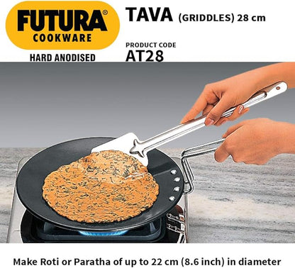 Chefilla 28cm Hard Anodised Tava for Roti & Dosa