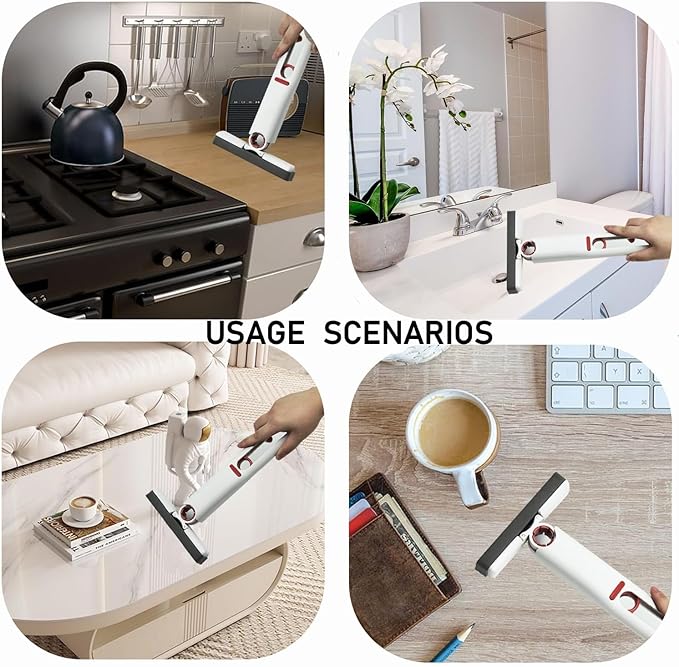 Chefilla Portable Mini Mop – Quick & Easy Kitchen Cleaning Tool with Sponge & Cotton Head