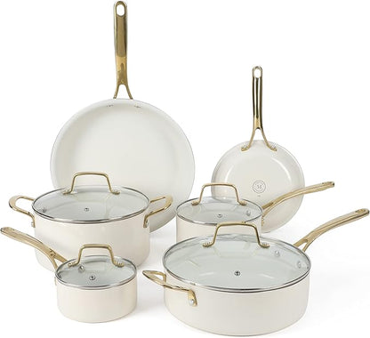 Chefilla 10-Piece Ceramic Nonstick Cookware Set