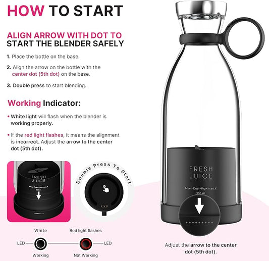 Chefilla Mini Blender – Portable Juice & Smoothie Maker
