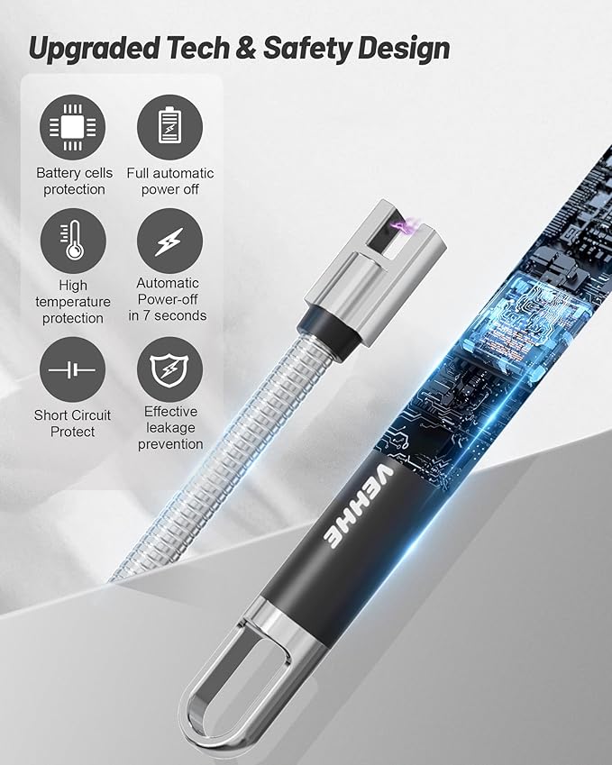 Chefilla USB Rechargeable Electric Lighter with LED Display