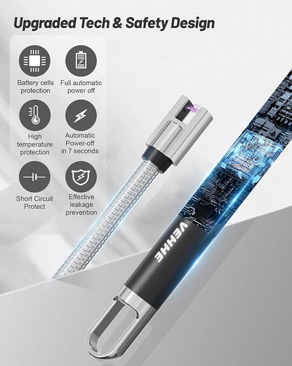 Chefilla USB Rechargeable Electric Lighter with LED Display