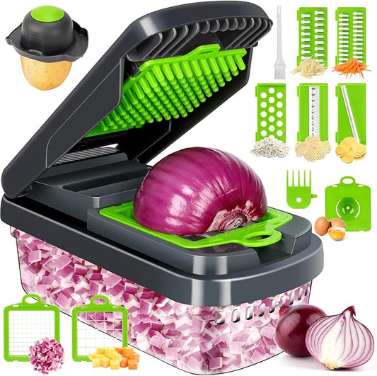 Chefilla 12-in-1 Vegetable Chopper with 7 Blades