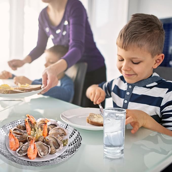 Foldable Stainless Steel Vegetable Steamer