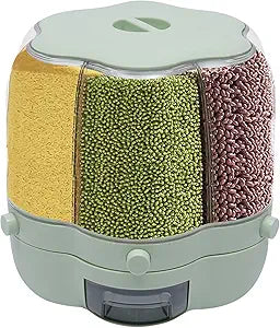 Chefilla 360° Rotating Rice Dispenser – 7L Dry Food Storage Container