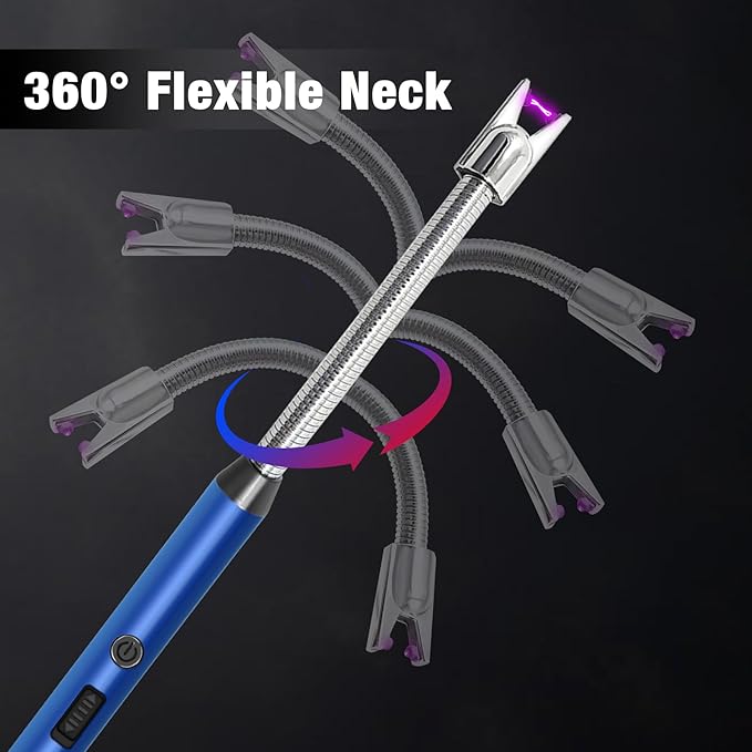 Chefilla Rechargeable Electric Lighter – Windproof & Portable (Set of 3)