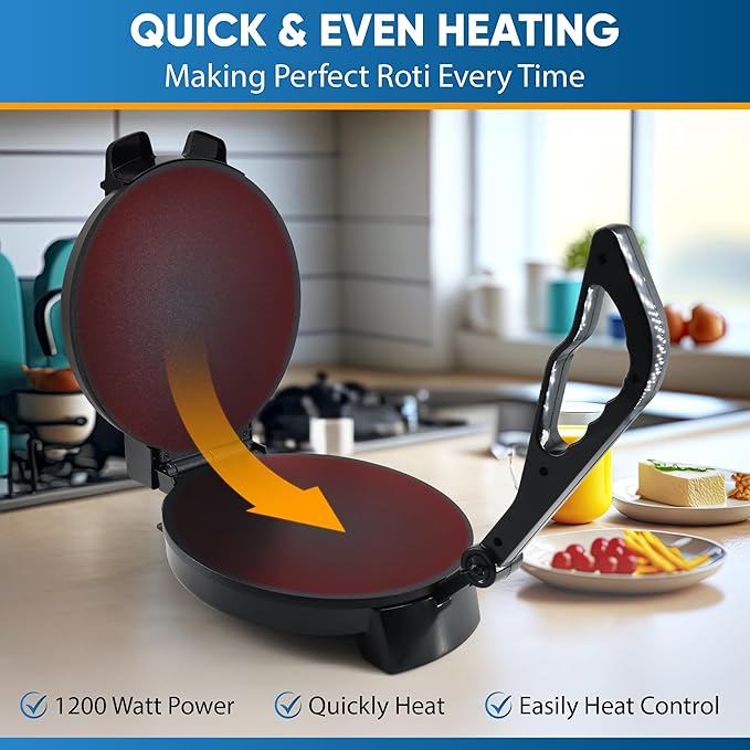 Chefilla Electric Roti Maker 10-Inch Non-Stick