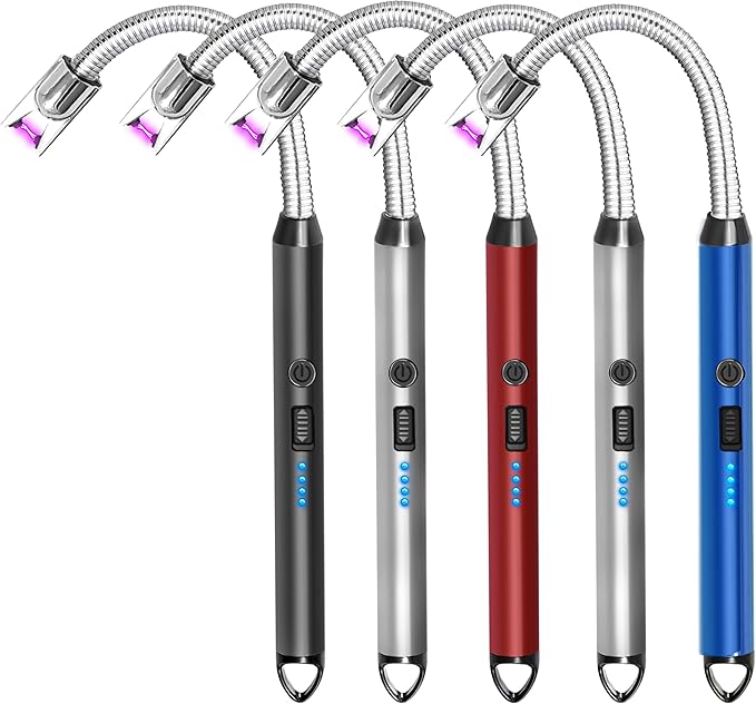 Chefilla Rechargeable Electric Lighter – Windproof & Portable (Set of 3)