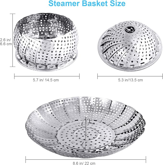 Foldable Stainless Steel Vegetable Steamer