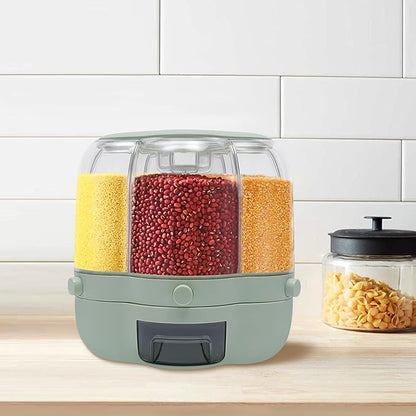 Chefilla 360° Rotating Rice Dispenser – 7L Dry Food Storage Container