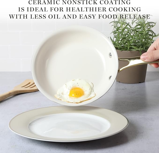 Chefilla 10-Piece Ceramic Nonstick Cookware Set