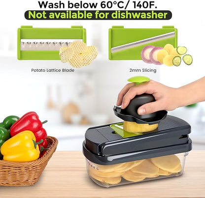 Chefilla 12-in-1 Vegetable Chopper with 7 Blades