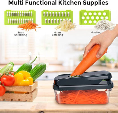 Chefilla 12-in-1 Vegetable Chopper with 7 Blades