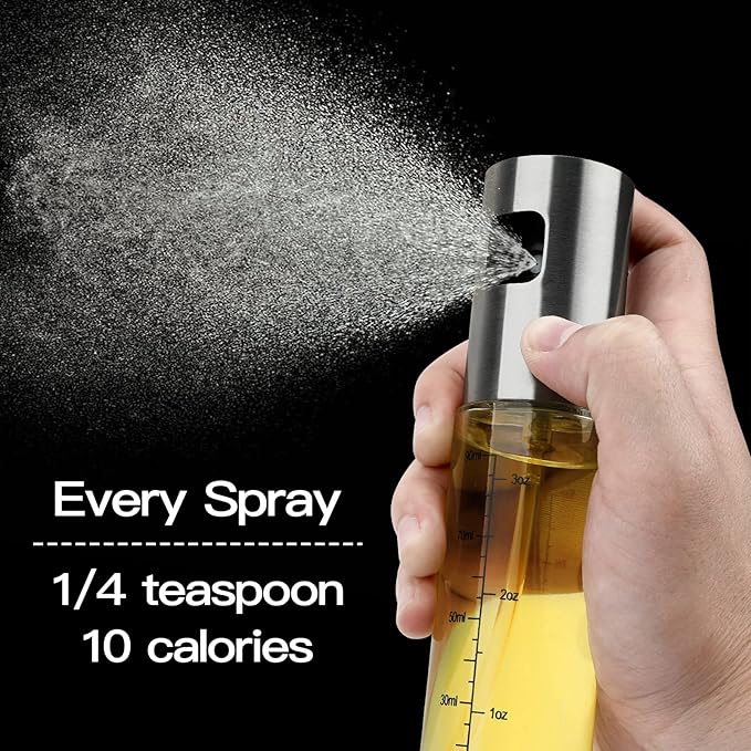 Chefilla Glass Oil Spray Bottle Pump – Healthy Cooking, Precise Control