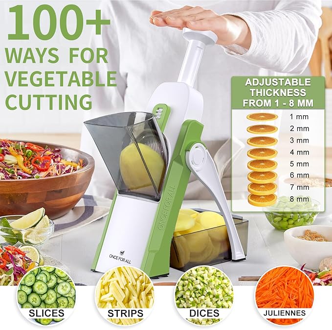 Chefilla 5-in-1 Vegetable & Fruits Cutter – Multi Blade Manual Slicer for Effortless Chopping & Slicing
