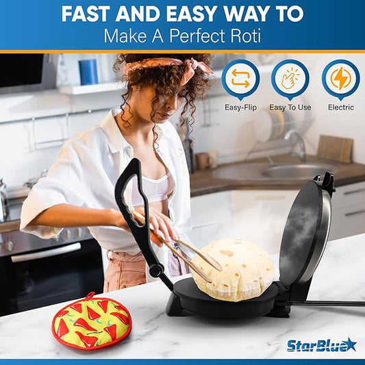 Chefilla Electric Roti Maker 10-Inch Non-Stick