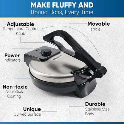 Chefilla Electric Roti Maker 10-Inch Non-Stick