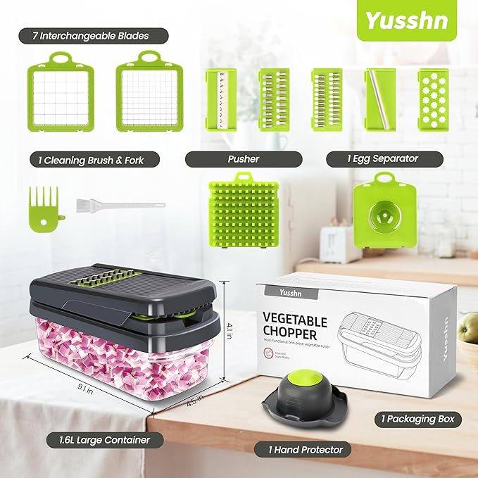 Chefilla 12-in-1 Vegetable Chopper with 7 Blades
