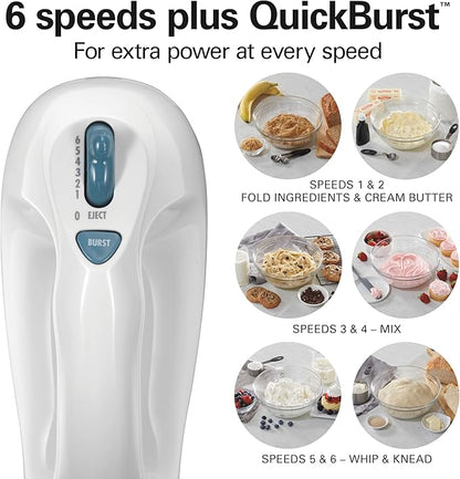 Chefilla 6-Speed Electric Hand Mixer with Whisk & Beaters